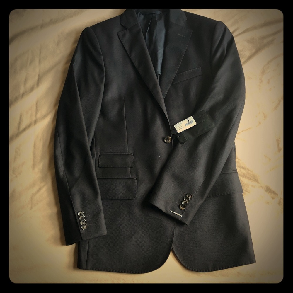 J Lindenberg/ Loro Piana Slim Fit Blazer (Brown)